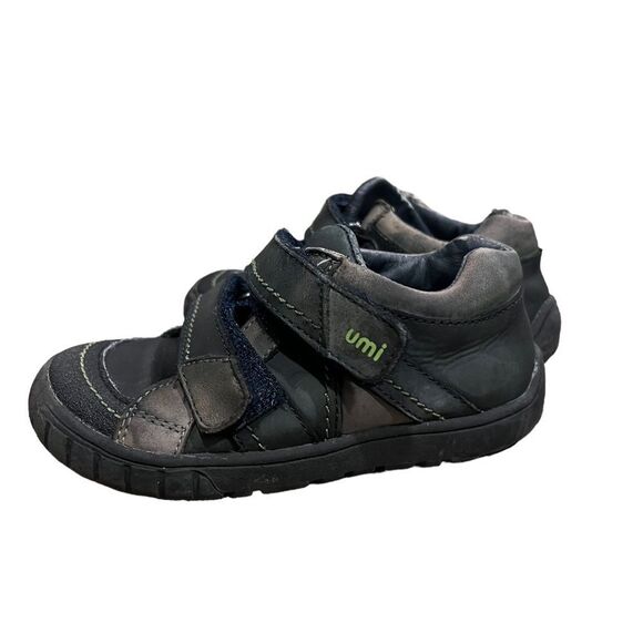 Umi Other - Umi leather hook‎ and loop close boys Braden sneakers dark blue & grey size 8.5